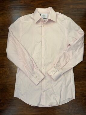 Charles Tyrwhitt Luxury Texture Shirt Size 15/33